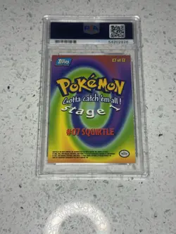 1999 Topps Pokemon #E7 SQURITLE MOVIE EDITION PSA 6 - Image 2