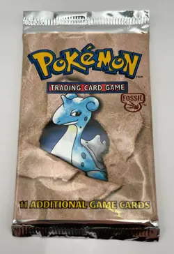 (402756) Pokemon Fossil Unlimted Edition Lapras Booster Pack Factory Sealed - Image 4