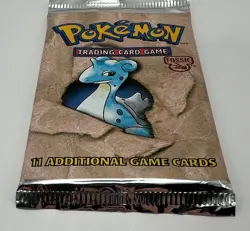 (402756) Pokemon Fossil Unlimted Edition Lapras Booster Pack Factory Sealed - Image 5