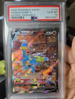 2022 Pokemon SWSH FA/MACHAMP v Astral Radiance #172 PSA Gem Mint 10 - Image 1