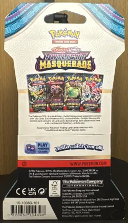 Pokemon Scarlet & Violet Twilight Masquerade Sleeved Booster Pack - Image 2