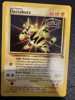 Electabuzz (Movie Promo) Promo WoTC Promo 02/53 NM Black Star Pokemon - Image 3