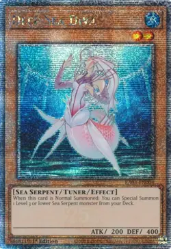 Yugioh! LP Deep Sea Diva - RA03-EN004 - Quarter Century Secret Rare - 1st Editio - Image 1