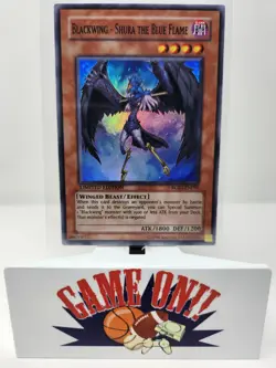 YuGiOh Blackwing - Shura the Blue Flame RGBT-ENPP2 Limited Edition Super Rare LP - Image 1
