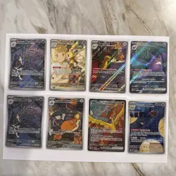 Pokemon TCG Illustrated Rare Card Lot of 8 NM Condition - Image 1