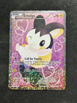 Pokemon TCG Emolga RC23/25 Full Art Rare Holo Card Legendary Treasures MP - Image 1