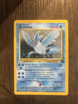 Pokemon TCG Articuno Fossil Holo Card 2/62 Unlimited Rare, NM/LP Condition - Image 1