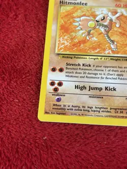 Hitmonlee 22/62 Fossil Non Holo Wotc Pokemon Card Played 1999 - Image 4