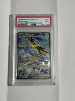 Pokemon TCG Zapdos EX Holo Card 202/165 Scarlet & Violet 151 Sir PSA 9 - Image 1