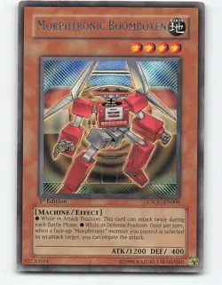 Morphtronic Boomboxen #CSOC-EN009 Rare 1st edition Yugioh Card - Image 1