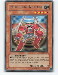 Morphtronic Boomboxen #CSOC-EN009 Rare Yugioh Card - Image 1