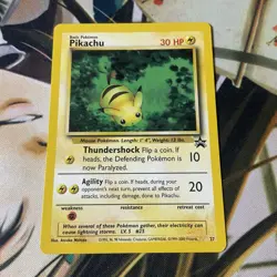 1999/2000 Pokemon Card - Pikachu WoTC Promo Black Star #27 Promo - Image 2