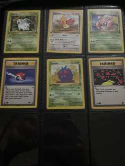 1st Edition Jungle Pokemon Cards 14 Total Butterfree Eevee - Image 2
