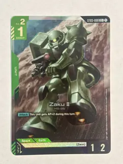Bandai Gundam TCG Mobile Suit Card Game Zaku II PACK FRESH FOIL ST03-008 C+ - Image 1