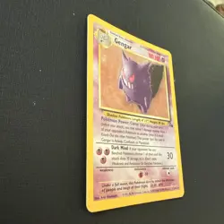 Gengar 5/62 Fossil Holo Foil Vintage 1999 Rare English Pokemon TCG Card - Image 3