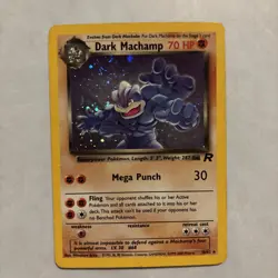 Dark Machamp - 10/82 - Pokemon Team Rocket Unlimited Holo Rare Card WOTC NM - Image 1