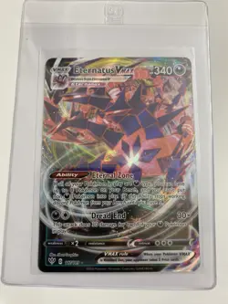 Pokemon TCG Eternatus VMAX Darkness Ablaze Holo Ultra Rare Card 117/189 - Image 1