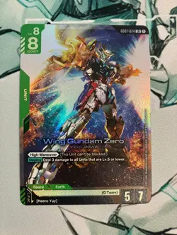 Wing Gundam Zero GD01-024 LR Gundam Card Game | Newtype Rising NM - Image 1