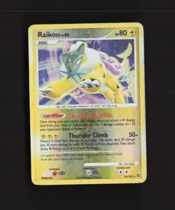 Raikou 16/132 Secret Wonders Reverse Holo Rare Pokemon Card DMG - Image 1