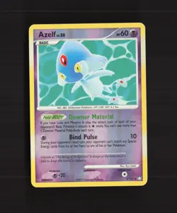 Azelf 4/123 Mysterious Treasures Reverse Holo Rare Pokemon Card LP - Image 1