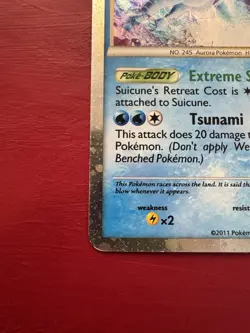 Suicune SL11 Shiny Holo Rare Call Of Legends Pokemon Card MP No Creases - Image 5