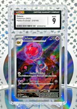 CGC 9 Rabsca 215/193 Paldea Evolved Secret Illustration Rare Pokemon Card - Image 1