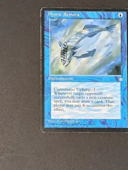 MTG Card - 1x Mystic Remora - Ice Age - HP - Vintage - Magic the Gathering 1995 - Image 3