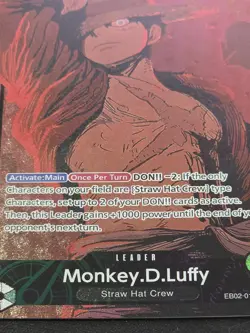 Monkey D. Luffy EB02-010 Leader | One Piece Card Game | English | NM - Image 2
