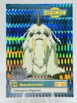 Ikkakumon Digimon Animated Series 1 Exclusive Preview Holo Stamped Card #27 - Image 1