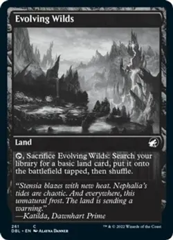 Hero Deal, English - 4 x MTG Evolving Wilds - 261 Innistrad: Double Feature - Image 1