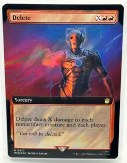 Delete (Extended Art) (Surge Foil) Magic MTG Doctor Who (0972) - Image 1