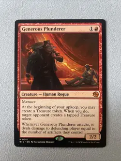 ​Generous Plunderer - Outlaws of Thunder Junction: The Big Score - Near Mint EN - Image 1