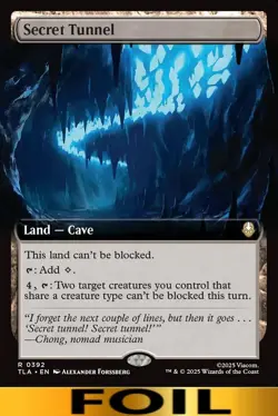 1x - Secret Tunnel - FOIL EXTENDED ART - Avatar: The Last Airbender - NM MTG - Image 1