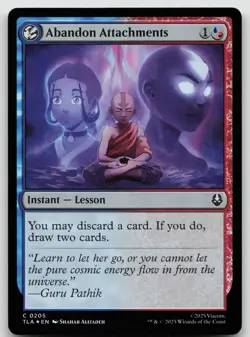 Abandon Attachments C Foil Avatar: The Last Airbender 205 NM - Image 1
