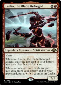 MTG Laelia, the Blade Reforged Foil NM Modern Horizons 3 Magic 281 - Image 1