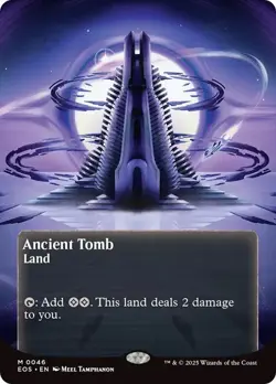 MTG - Ancient Tomb - Borderless - Stellar Sights - Edge of Eternities - Magic - Image 1