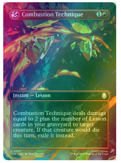 Combustion Technique - Foil - Borderless Avatar MTG - Image 1