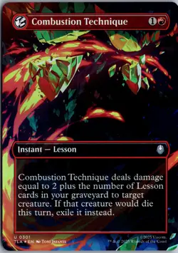 Combustion Technique (Borderless) U Avatar: The Last Airbender 301 NM Foil Magic - Image 1