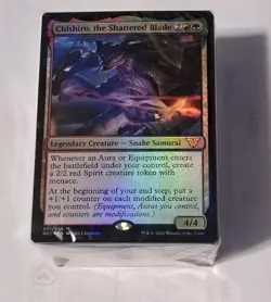 MTG Kamigawa Commander Deck Neon Dynasty Chishiro, The Shattered Blade 195166105352 - Image 1