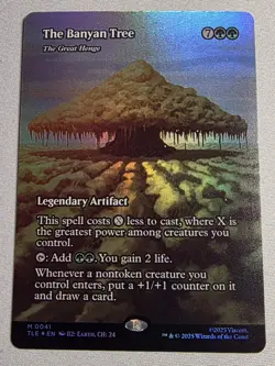 1x FOIL BORDERLESS The Banyan Tree (Great Henge) MTG Avatar NM - Image 1