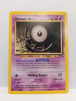 Pokemon TCG Unown [U] Neo Discovery 51 Regular Unlimited Uncommon NM / LP - Image 1
