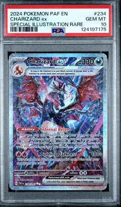 PSA 10 Charizard EX 234/091 SIR - Paldean Fates English GEM MINT FRESH SLAB - Image 1