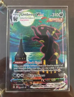 Pokemon Umbreon VMAX Evolving Skies Secret Rare Full Alt Art #215 Pack Fresh NM+ - Image 1