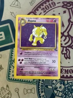 Pokemon TCG Vintage Hypno 23/62 Fossil Non Holo Unlimited - Image 3