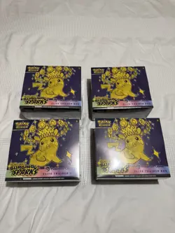 Pokemon TCG x4 Surging Sparks Pokemon Center ETB NEW SEALED ✅ OPEN CASE 📦 - Image 3
