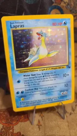 Lapras 10/62 Fossil Holo - WOTC Pokemon TCG 1999 LP - Image 1