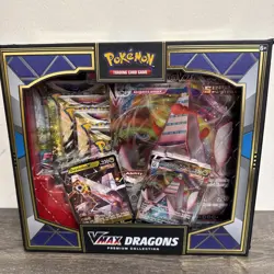 Pokemon TCG: Sword & Shield VMAX Dragons Premium Collection - Factory Sealed - Image 1