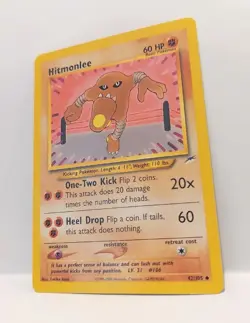 Pokemon TCG Hitmonlee Neo Destiny 42 Regular Unlimited Uncommon NM! - Image 2