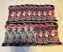 Pokemon TCG - Fusion Strike Sealed Sleeved Booster Packs - Lot of 16 - Image 1