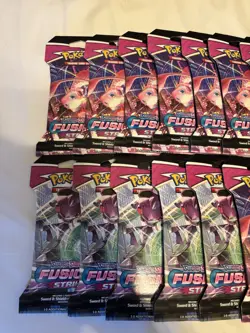 Pokemon TCG - Fusion Strike Sealed Sleeved Booster Packs - Lot of 16 - Image 2